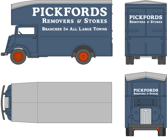 FORDSON 7V Van Pantechnicon Truck