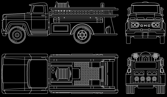 DG 95000 1966 G.M.C. Fire Engine